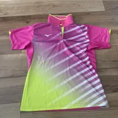 Mizuno 女性用 卓球ウェア M ピンク/イエロー