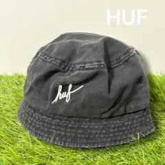 HUF ハット ブラック バケットハット コットン100% S M 男女兼用 夏