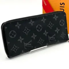 【極美品】ルイヴィトン モノグラム エクリプス ヴェルティカル 黒 財布 メンズ