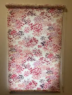 タチカワ　ロールスクリーン ラルク　花柄　ピンク