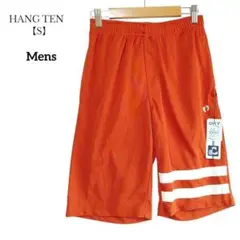 【新品タグ付／HANG TEN】メンズ　ショートパンツ　オレンジ　Sサイズ