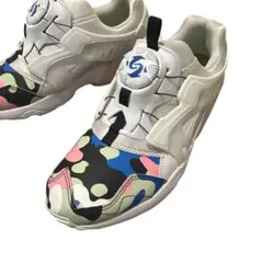 PUMA プーマ ディスクブレイズ ジャングルカモ スニーカー 26.5cm 白