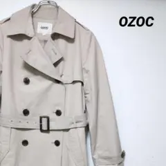 オゾック トレンチコート ベルト付き ロングコート ベージュ 40 ベーシック