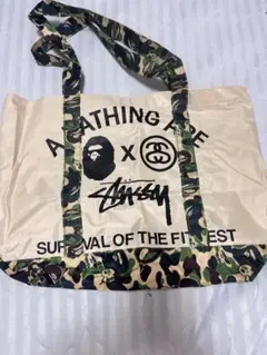 APE × STUSSY (エイプ×ステューシー)トートバック