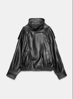 ZARA ザラ　フェイクレザージャケット　レザー