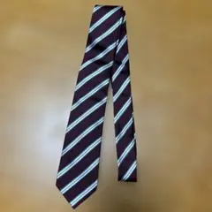 ORIHICA ネクタイ ストライプ 赤茶色ホワイト