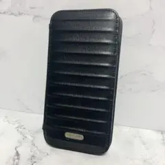 RIMOWA iPhone SE 手帳型 スマホケース ブラック　S01