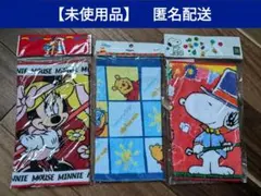【未使用品】ミニーマウス・プーさん・スヌーピー タオルハンカチ 3枚セット