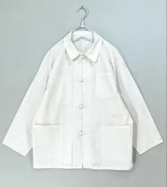602 未使用 ARCHI 涼し気 薄手 コットン 天然素材 ジャケット Fのサムネイル