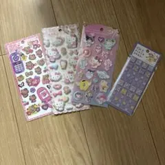 サンリオ　キティ　シール　4種まとめ売り