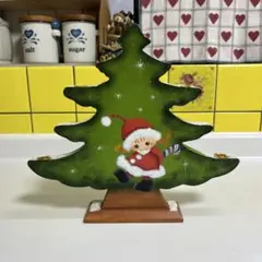 クリスマスツリー型装飾品 サンタとトナカイ