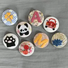 くるみボタン刺繍　まとめ売り