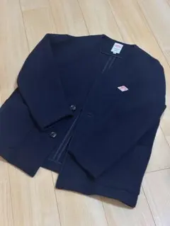 DANTON ダントン ウールモッサ カラーレスVネックジャケット 42