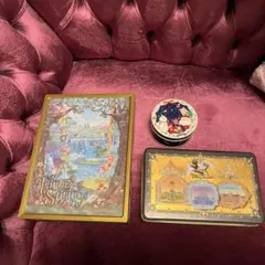 ディズニー等缶　小物入れ