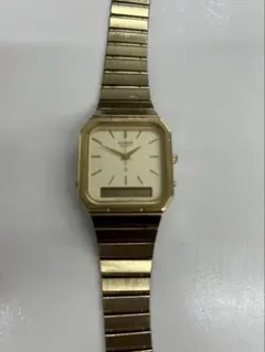 CASIO ゴールドカラー メンズ腕時計 アナデジ