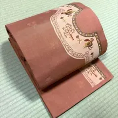 正絹　袋帯【木屋太】《抽象模様　花　木々　鳥》のサムネイル
