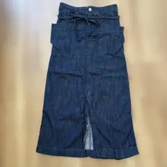 【season reason】 デニムスカート ベイカースカート