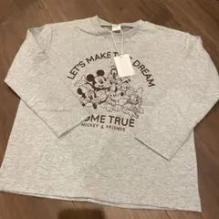 リトシー　ミッキー＆フレンズ 長袖カットソー グレー120