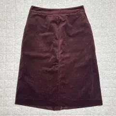 YECCA VECCA バーガンディ ひざ丈スカート