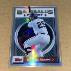 topps finest NPB 岡本和真 インサートカード refractor
