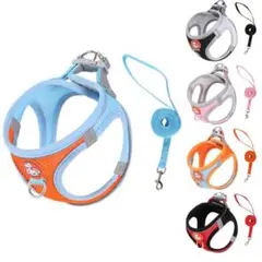 小型犬 猫 中型犬 ハーネス Sサイズリード セット