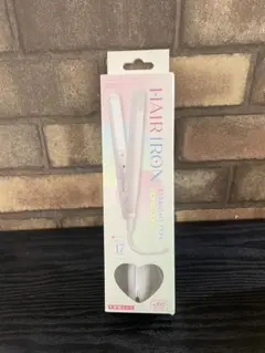 サンキューマート ホワイト ミニ ヘアアイロン ストレートアイロン　白　しろ