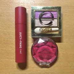 【超お得】ブルベ向けコスメ3点セット(A'pieu、excel、CANMAKE)