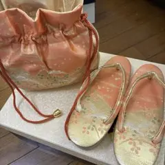 Ｒ*ｉ様 和装用巾着バッグと草履セット