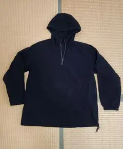 COMME CA ISM ナイロンジャケット ハーフジップ ブラック Lのサムネイル