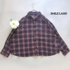 スマイルランド チェック柄シャツ 5L 6L 大きいサイズ ゆったりのサムネイル