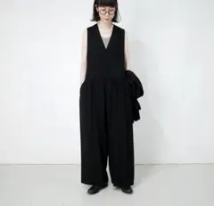 新品未使用　NO CONTROL AIR サロペット　オーバーオール　黒