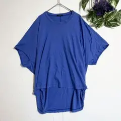 大きいサイズ/ゆったり✨ PISANO 半袖 ドルマンチュニック L カットソーのサムネイル