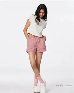 ピンク ショートパンツ サイドポケット付き
