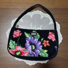 FEILER 花柄刺繍 ハンドバッグ