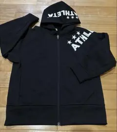 ATHLETA フード付きジャージ 黒　150cm