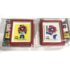 新品2点 ミャクミャク 阪神タイガース ミニフレームマグネット シークレット