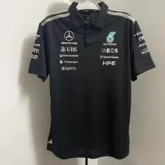 ◈ adidas × Mercedes-AMG / ポロシャツ Black L アディダス MERCEDES-AMG PETRONAS F1チーム ポロ - ブラック