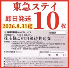 東急ステイホテル　東急不動産 株主宿泊優待共通券 10枚のサムネイル