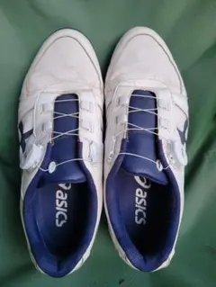 ASICS GEL-PRESHOT ゴルフシューズ ホワイト/ネイビー