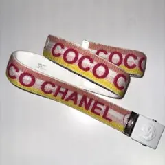 激レアシャネルCHANEL カメリアバックル ロゴベルト０４Ｃのサムネイル