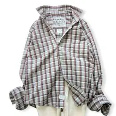 フランク&アイリーン BARRY スキッパー シャツ チェック柄 XS