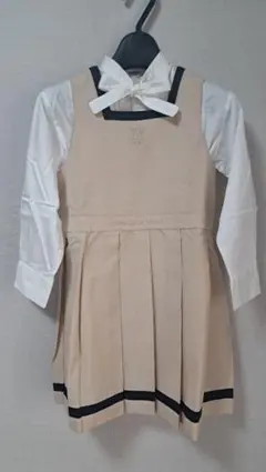 コムサ.ジャンパースカート&ベベ.ブラウス2点セット