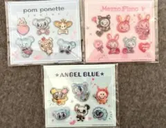 ナルミヤキャラクターズ　セブンイレブン　オリジナルぷっくりシール　３点セット