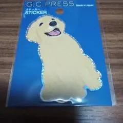 G.C.PRESS ゴールデンレトリバー 耐水 耐光ステッカー 新品未開封
