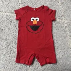 エルモ 赤 半袖 ロンパース 80cm