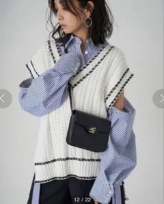 snidel オーバーサイズ2WAYシャツ