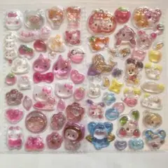 シール　おすそ分け　-18 立体シールセット カラフル