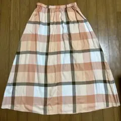 ブルーレーベルクレストブリッジ チェック エアリーフレアー ロング