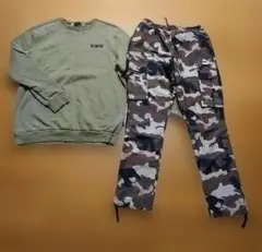 スウェットカーゴパンツ ジョガーパンツ