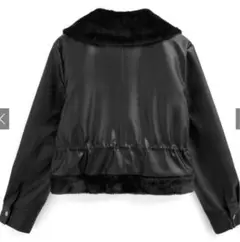 最終値下げ‼️【♡美品♡】ボアカラーショート丈ムートンレザーブルゾンジャケット